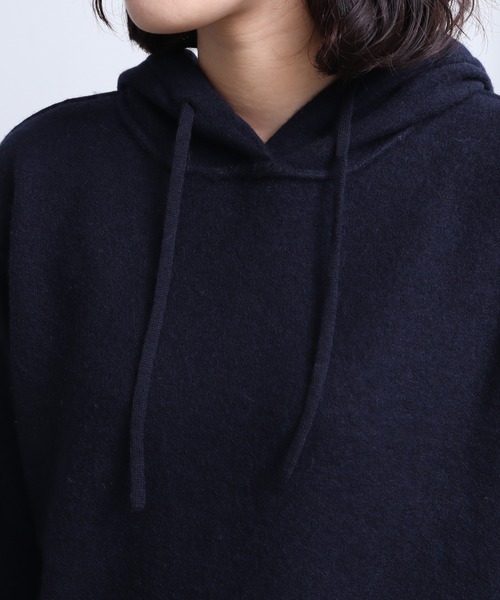 bulle de savon（ビュルデサボン）の「強縮　パーカー（パーカー・レディース・ホワイト/ネイビー・FREE）」の16枚目の写真