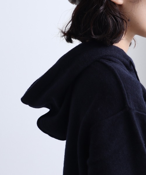 bulle de savon（ビュルデサボン）の「強縮　パーカー（パーカー・レディース・ホワイト/ネイビー・FREE）」の17枚目の写真