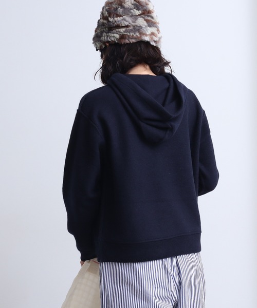 bulle de savon（ビュルデサボン）の「強縮　パーカー（パーカー・レディース・ホワイト/ネイビー・FREE）」の20枚目の写真