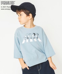 【PEANUTS】スヌーピー&フレンズ ゆるシルエット8分袖Tシャツ