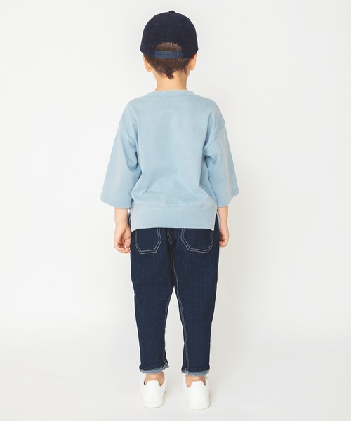 PEANUTS(ピーナッツ)の「【PEANUTS】スヌーピー&フレンズ ゆるシルエット8分袖Tシャツ(Tシャツ/カットソー・キッズ・サックスブルー/アイボリー・90cm/110cm/100cm/120cm/130cm)」の18枚目の写真