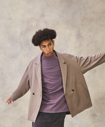 PUBLIC TOKYO | AQUAウール　カルゼダブルジャケット(セットアップ)