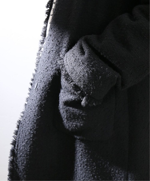 La TOTALITE（ラトータリテ）の「ツイードノーカラーコート◆（ノーカラーコート・レディース・ブラック/ベージュ・38/36）」の16枚目の写真