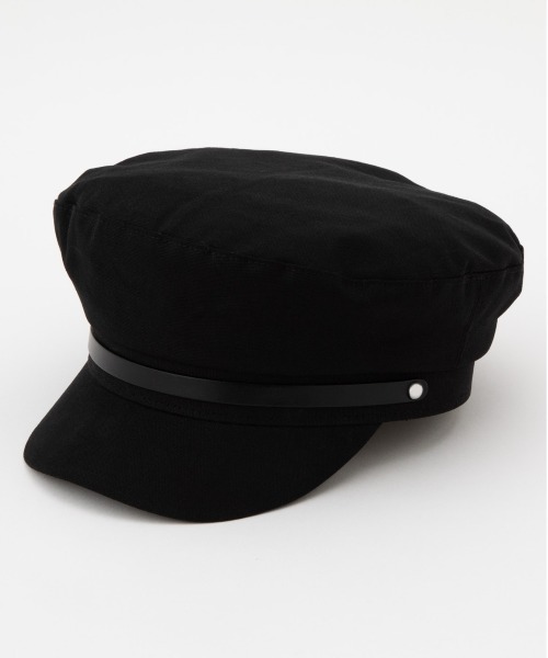 Casselini（キャセリーニ）の「Casselini(キャセリーニ)ポイントレザーキャスケット（キャスケット・レディース・ベージュ/チェック/ブラック/ブラック系/ベージュ系/オリーブ・FREE）」の10枚目の写真