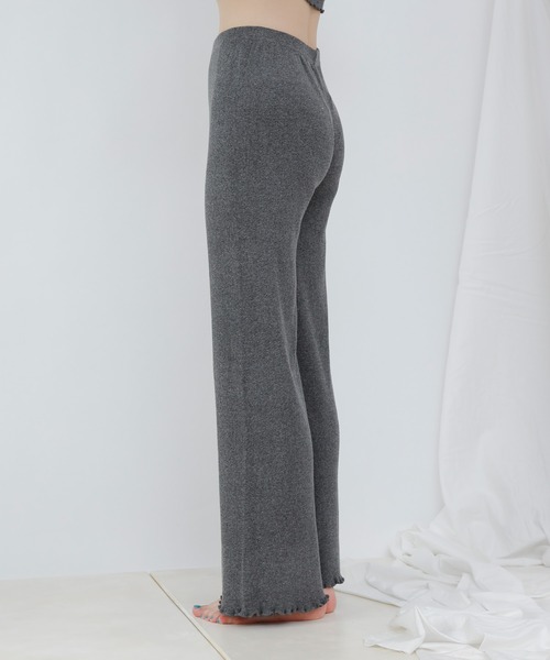 COLONY 2139（コロニートゥーワンスリーナイン）の「丸胴テレコロングパンツ(セットアップ可)（その他パンツ・レディース・ブラック/チャコールグレー・SMALL/LARGE/MEDIUM）」の8枚目の写真