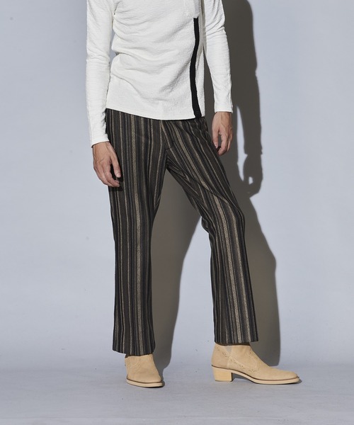 NO ID.（ノーアイディ）の「マルチストライプフレアパンツ（その他パンツ・メンズ・ベージュ/グリーン/ブラック・1/2/3）」の17枚目の写真