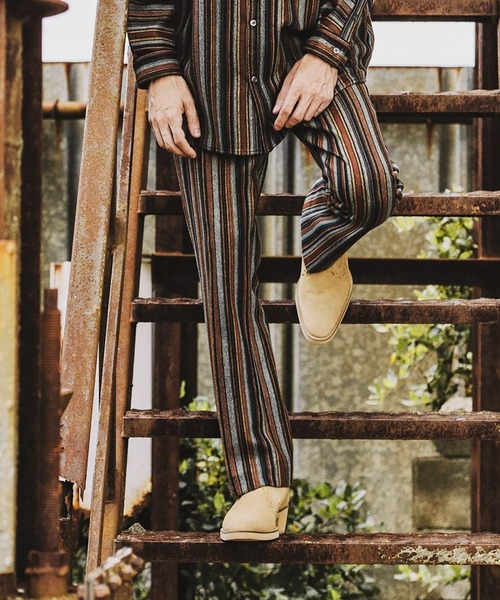 NO ID.（ノーアイディ）の「マルチストライプフレアパンツ（その他パンツ・メンズ・ベージュ/グリーン/ブラック・1/2/3）」の14枚目の写真