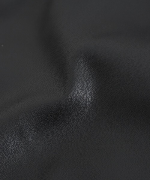 JEANS MATE(ジーンズメイト)の「ブラックPU素材 ライダースタイプ/フードタイプジャケット フェイクレザー(ライダースジャケット・メンズ・その他1/その他2/その他3・MEDIUM/LARGE/X-LARGE)」の18枚目の写真