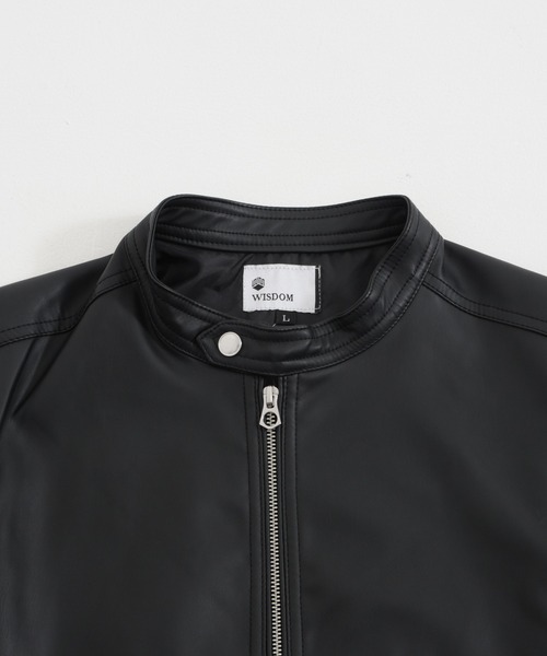 JEANS MATE(ジーンズメイト)の「ブラックPU素材 ライダースタイプ/フードタイプジャケット フェイクレザー(ライダースジャケット・メンズ・その他1/その他2/その他3・MEDIUM/LARGE/X-LARGE)」の12枚目の写真