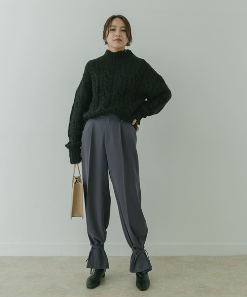 KBF+（ケービーエフプラス）の「KBF+　スソシボリパンツ∴（その他パンツ・レディース・ピンク系その他/ライトベージュ・38/36）」の19枚目の写真