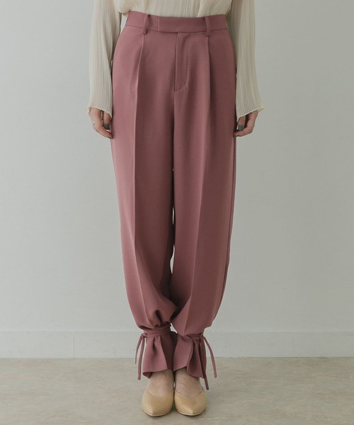 KBF+（ケービーエフプラス）の「KBF+　スソシボリパンツ∴（その他パンツ・レディース・ピンク系その他/ライトベージュ・38/36）」の16枚目の写真