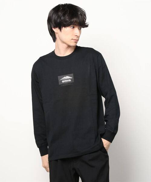 OUTDOOR PRODUCTS（アウトドアプロダクツ）の「【OUTDOOR PRODUCTS/アウトドアプロダクツ】USAコットンヘビーウェイトビッグシルエット　ロゴプリントロンT（Tシャツ/カットソー・メンズ・ブラック/ダークベージュ/カーキ/ホワイト・LARGE/X-LARGE/MEDIUM）」の2枚目の写真
