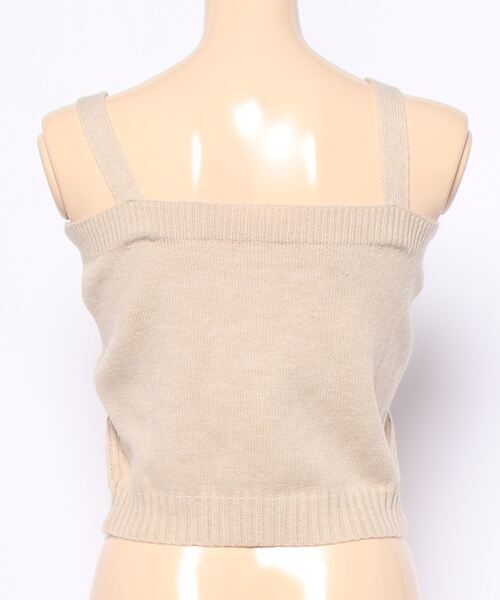 Clice de Paris（クリシェドゥパリス）の「K/ニットキャミソール（キャミソール・レディース・オフホワイト/ブラック/ベージュ・ONESIZE）」の5枚目の写真