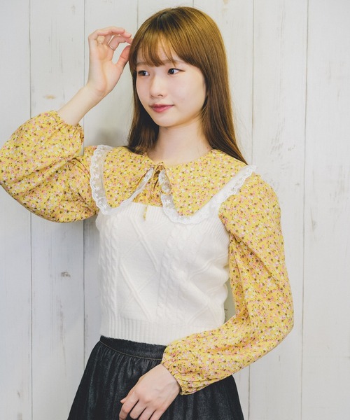 Clice de Paris（クリシェドゥパリス）の「K/ニットキャミソール（キャミソール・レディース・オフホワイト/ブラック/ベージュ・ONESIZE）」の8枚目の写真