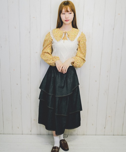 Clice de Paris（クリシェドゥパリス）の「K/ニットキャミソール（キャミソール・レディース・オフホワイト/ブラック/ベージュ・ONESIZE）」の13枚目の写真