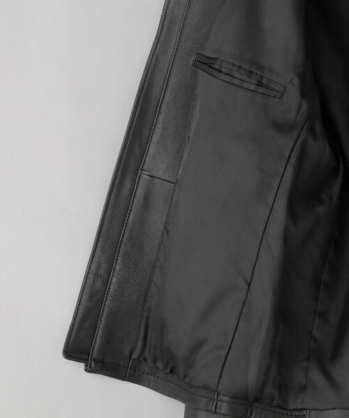 【美品】BEAUTY&YOUTH シープスキン レザーシングルライダースJKT BEAUTY&YOUTH UNITED ARROWS（ビューティーアンドユース