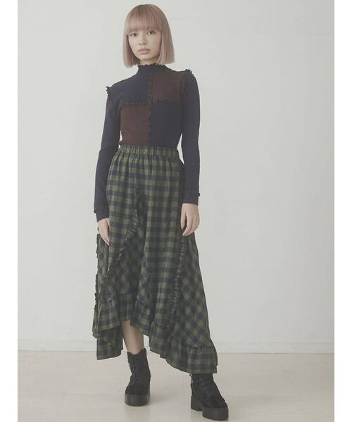 merry jenny（メリージェニー）の「ハイショクメロウリブニット（ニット/セーター・レディース・ネイビー/ピンク/アイボリー・FREE）」の18枚目の写真