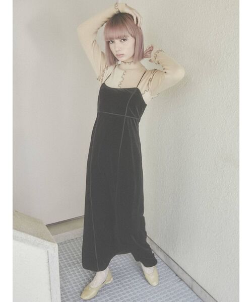 merry jenny（メリージェニー）の「ハイショクメロウリブニット（ニット/セーター・レディース・ネイビー/ピンク/アイボリー・FREE）」の19枚目の写真