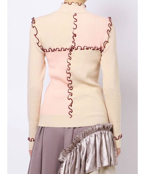 merry jenny（メリージェニー）の「ハイショクメロウリブニット（ニット/セーター・レディース・ネイビー/ピンク/アイボリー・FREE）」の14枚目の写真