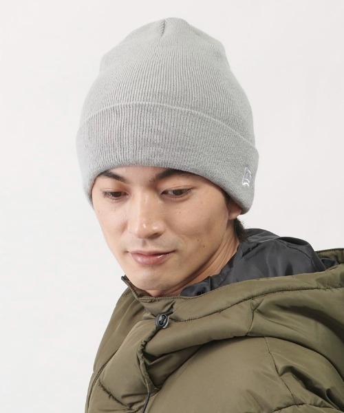 NEW ERA（ニューエラ）の「NEW ERA  BASIC CUFF KNIT（ニットキャップ/ビーニー・メンズ・ネイビー/ブラウン/グレー/アイボリー/ブラック×ホワイト/ブラック×ブラック/バーガンディー/ウィート/ブラック×ゴールド・57~59cm）」の6枚目の写真