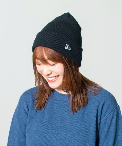 NEW ERA（ニューエラ）の「NEW ERA  BASIC CUFF KNIT（ニットキャップ/ビーニー・メンズ・ネイビー/ブラウン/グレー/アイボリー/ブラック×ホワイト/ブラック×ブラック/バーガンディー/ウィート/ブラック×ゴールド・57~59cm）」の11枚目の写真