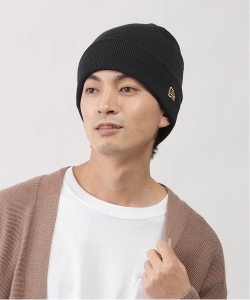 NEW ERA（ニューエラ）の「NEW ERA  BASIC CUFF KNIT（ニットキャップ/ビーニー・メンズ・ネイビー/ブラウン/グレー/アイボリー/ブラック×ホワイト/ブラック×ブラック/バーガンディー/ウィート/ブラック×ゴールド・57~59cm）」の15枚目の写真