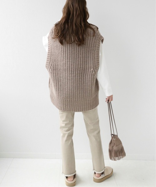 JOURNAL STANDARD relume(ジャーナルスタンダード レリューム)の「【MARITAS】カットオフカラーデニム◆(デニムパンツ・レディース・カーキ/グレー/キャメル/ベージュ・36/38)」の9枚目の写真