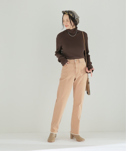 JOURNAL STANDARD relume(ジャーナルスタンダード レリューム)の「【MARITAS】カットオフカラーデニム◆(デニムパンツ・レディース・カーキ/グレー/キャメル/ベージュ・36/38)」の16枚目の写真