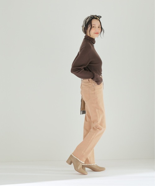 JOURNAL STANDARD relume(ジャーナルスタンダード レリューム)の「【MARITAS】カットオフカラーデニム◆(デニムパンツ・レディース・カーキ/グレー/キャメル/ベージュ・36/38)」の17枚目の写真