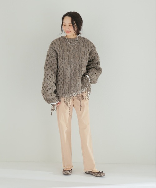 JOURNAL STANDARD relume(ジャーナルスタンダード レリューム)の「【MARITAS】カットオフカラーデニム◆(デニムパンツ・レディース・カーキ/グレー/キャメル/ベージュ・36/38)」の18枚目の写真