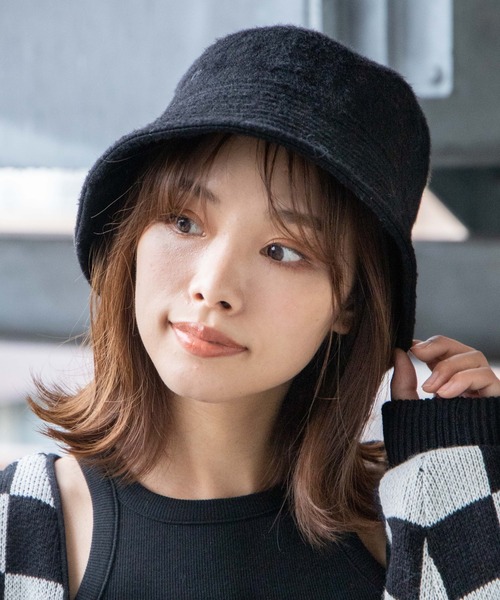 WEGO（ウィゴー）の「WEGO/起毛アニマルバケットハット（ハット・レディース・ブラック/その他1/その他2/その他3・FREE）」の2枚目の写真