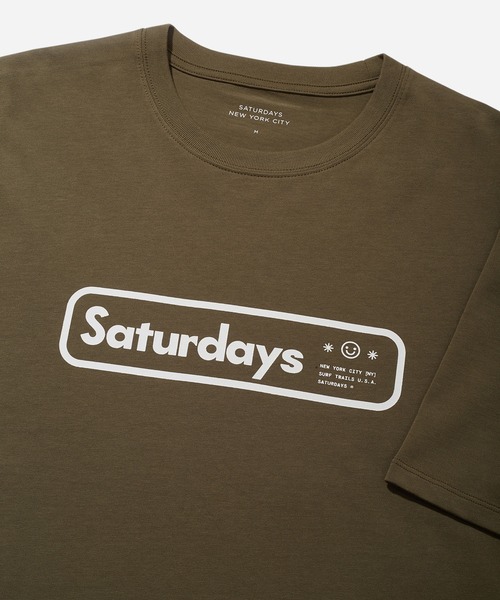 Saturdays NYC（サタデーズ ニューヨークシティ ）の「Acid Trails Relaxed S/S Tee（Tシャツ/カットソー・メンズ・ネイビー/ホワイト/オリーブ・L/S/M/XL/X-SMALL）」の4枚目の写真