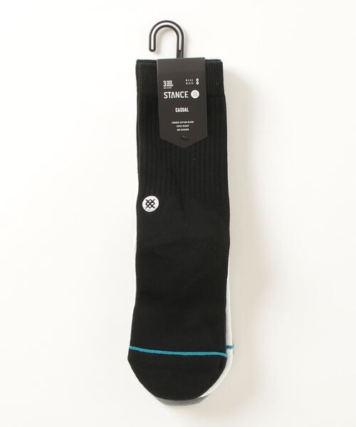 STANCE（スタンス）の「【STANCE / スタンス】ICON 3 PACK / ギフトにも最適！ 吸湿 通気性コームドコットンブレンド無地ワンポイント3Pソックス（ソックス/靴下・メンズ・マルチ・SMALL/LARGE）」の6枚目の写真