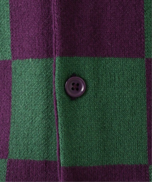 JOINT WORKS（ジョイントワークス）の「CHECKER FLAG CARDIGAN（カーディガン/ボレロ・メンズ・パープル系その他/ブラック系その他/ブラック/パープル・MEDIUM/LARGE）」の20枚目の写真