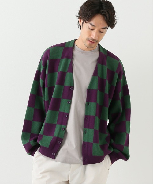 JOINT WORKS（ジョイントワークス）の「CHECKER FLAG CARDIGAN（カーディガン/ボレロ・メンズ・パープル系その他/ブラック系その他/ブラック/パープル・MEDIUM/LARGE）」の13枚目の写真