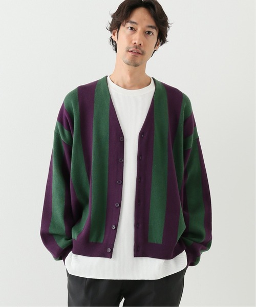 JOINT WORKS（ジョイントワークス）の「CHECKER FLAG CARDIGAN（カーディガン/ボレロ・メンズ・パープル系その他/ブラック系その他/ブラック/パープル・MEDIUM/LARGE）」の9枚目の写真