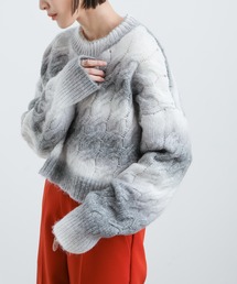 select MOCA（セレクトモカ）の「2021 AW グラデーションボーダーショートニット（ニット/セーター）」