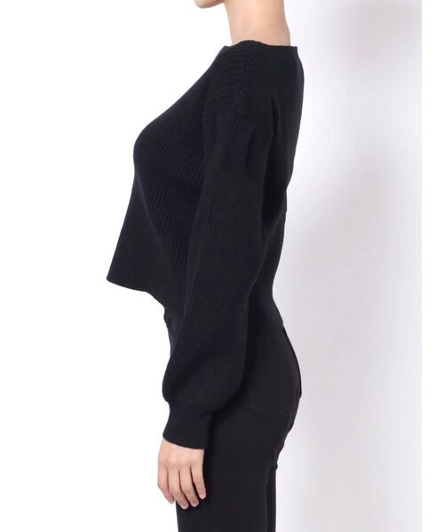 EMODA（エモダ）の「ボートネックパフニット（ニット/セーター・レディース・グリーン/アイボリー/マスタード/ブラック・FREE）」の17枚目の写真