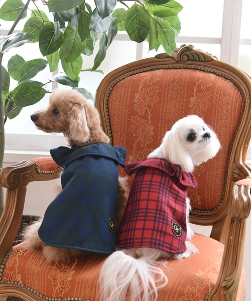 One Octave（ワンオクターヴ）の「OneOctave/フリルチェックワンピ/犬