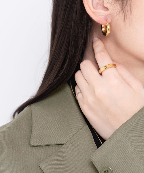 muku（ムク）の「金属アレルギー対応 スクエアリング / サージカルステンレス（リング・レディース・シルバー/ゴールド・6/8/7）」の19枚目の写真