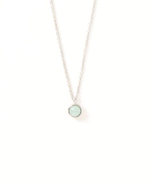 BROTHERHOOD（ブラザーフッド）の「【earyear】バースストーンペンダント：シルバー（ネックレス・レディース・ブルー/ネイビー/クリア/ホワイト/グリーン/ピンク/グレー/ライトパープル/ライトブルー/ライトグリーン/レッド/ターコイズブルー・FREE）」の18枚目の写真