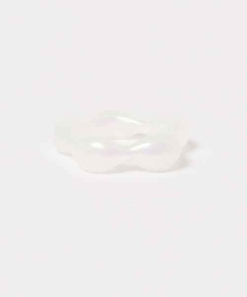 casita(RETRO GIRL)（カシータ）の「リング（リング・レディース・オフホワイト/パープル/クリア/ブラウン・FREE）」の8枚目の写真