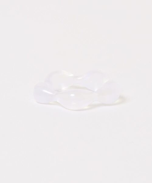 casita(RETRO GIRL)（カシータ）の「リング（リング・レディース・オフホワイト/パープル/クリア/ブラウン・FREE）」の9枚目の写真