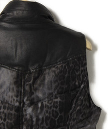 シェラックウールレザーダウンベストshellac シェラックウールレザーダウンベストshellac