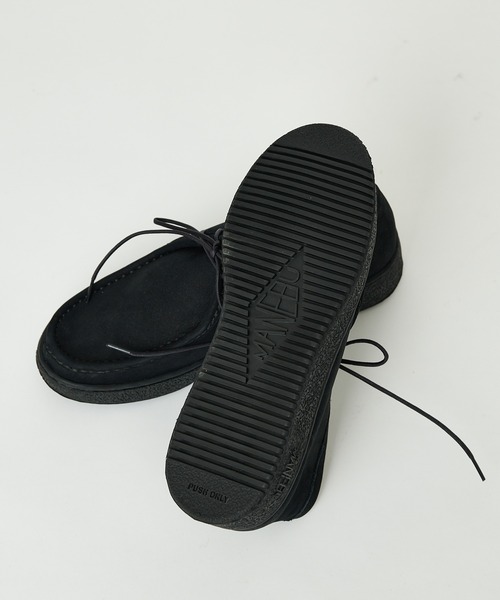 MANEBU（マネブ）の「【MANEBU/マネブ】別注 Chukka boots/スニーカーソールスウェードチャッカブーツ（ブーツ・メンズ・ブラック・27cm/28cm/26cm）」の5枚目の写真