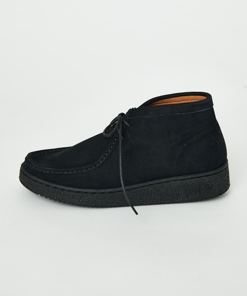 MANEBU（マネブ）の「【MANEBU/マネブ】別注 Chukka boots/スニーカーソールスウェードチャッカブーツ（ブーツ・メンズ・ブラック・27cm/28cm/26cm）」の6枚目の写真