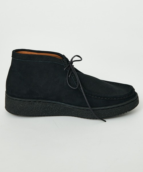 MANEBU（マネブ）の「【MANEBU/マネブ】別注 Chukka boots/スニーカーソールスウェードチャッカブーツ（ブーツ・メンズ・ブラック・27cm/28cm/26cm）」の9枚目の写真