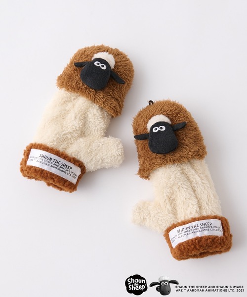 CIAOPANIC TYPY(チャオパニックティピー)の「【KIDS】【ひつじのショーン×CIAOPANIC TYPY】コラボ2WAY手袋(手袋・キッズ・ブラック/ブラウン・ONE SIZE)」の6枚目の写真