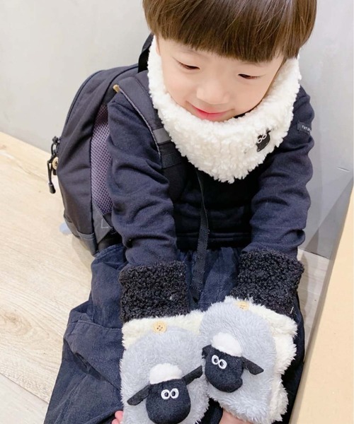 CIAOPANIC TYPY(チャオパニックティピー)の「【KIDS】【ひつじのショーン×CIAOPANIC TYPY】コラボ2WAY手袋(手袋・キッズ・ブラック/ブラウン・ONE SIZE)」の11枚目の写真