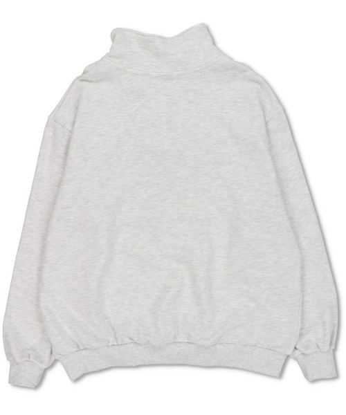 SPINNS（スピンズ）の「【ゆったりシルエット】WSロゴ ハーフジップ裏起毛スウェット（スウェット・レディース・ブラック/ダークグリーン/ネイビー/オフホワイト/オートミール・ONESIZE）」の18枚目の写真